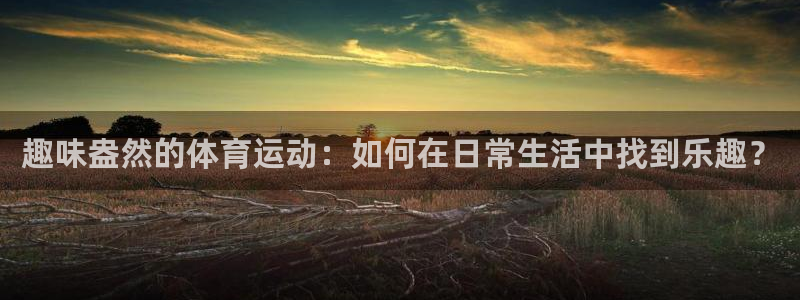 必一运动官网：趣味盎然的体育运动：如何在日常生活中找到乐趣？